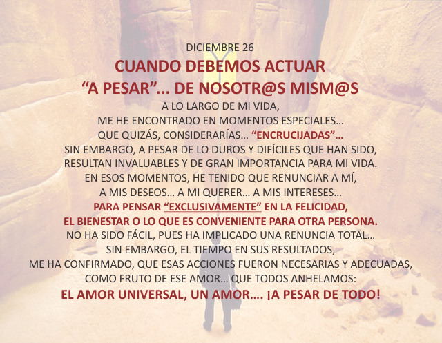 A veces,debemos actuar...
